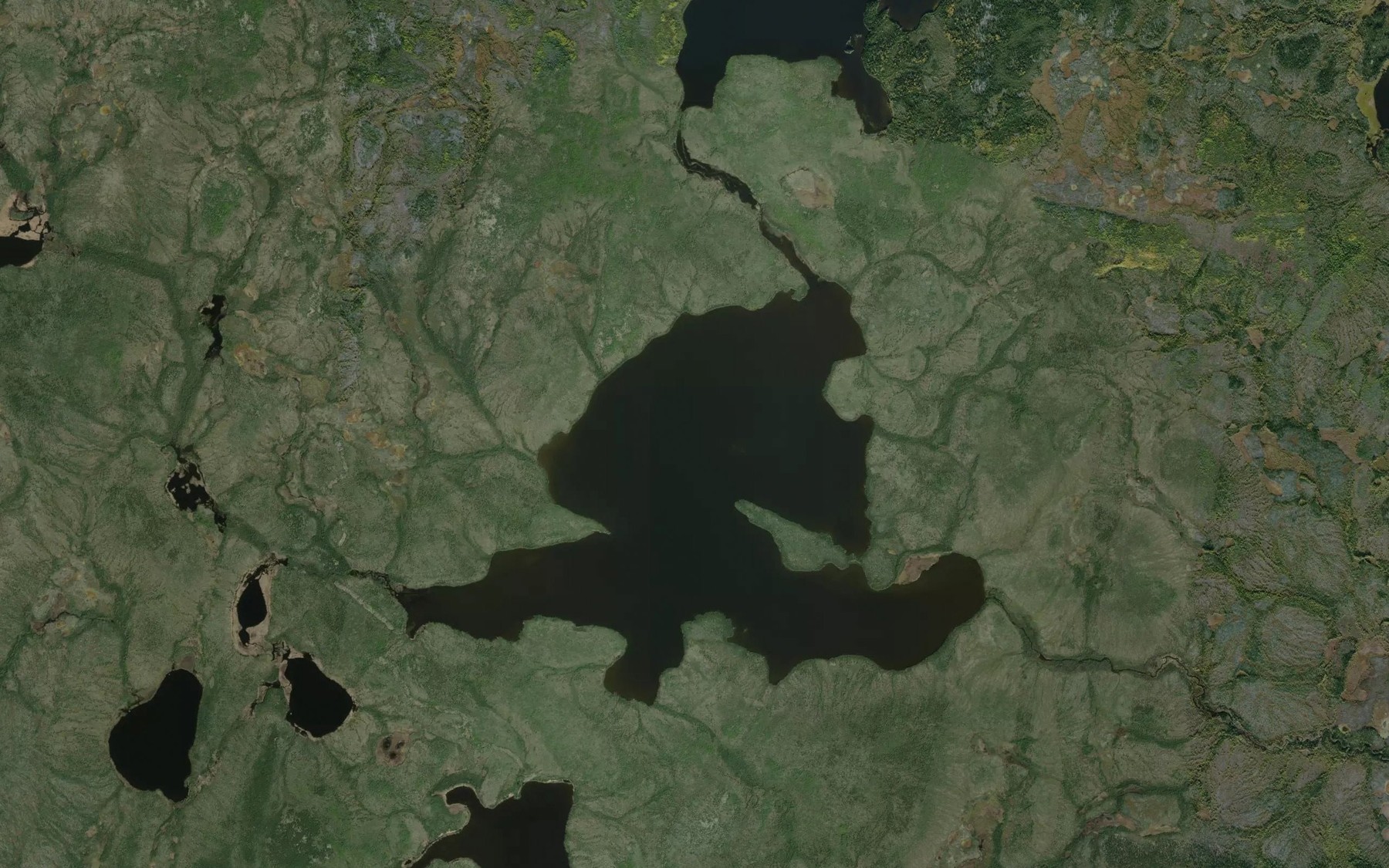 Satellite map of the Litynesky Lake