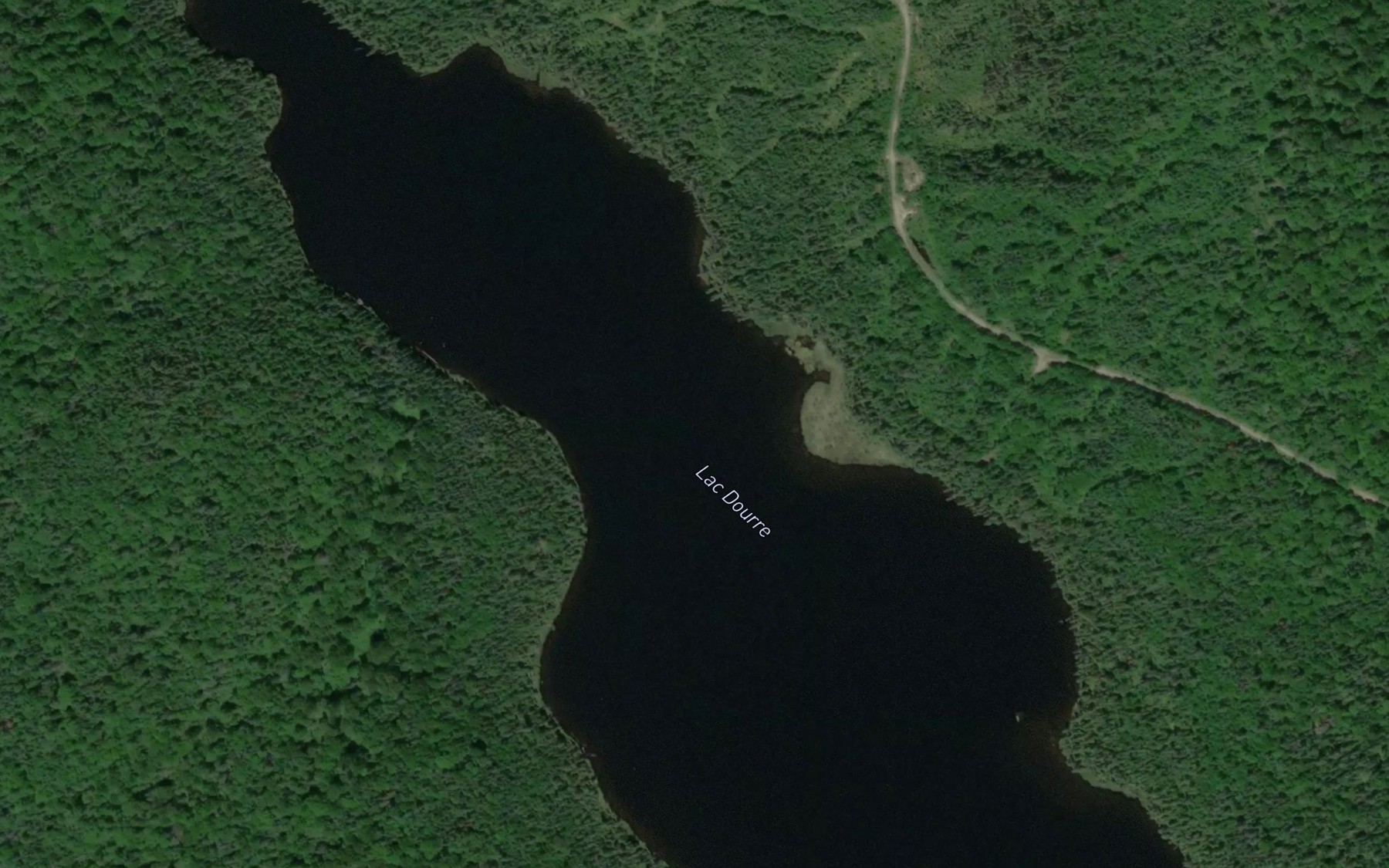 Satellite map of the Lac Dourre