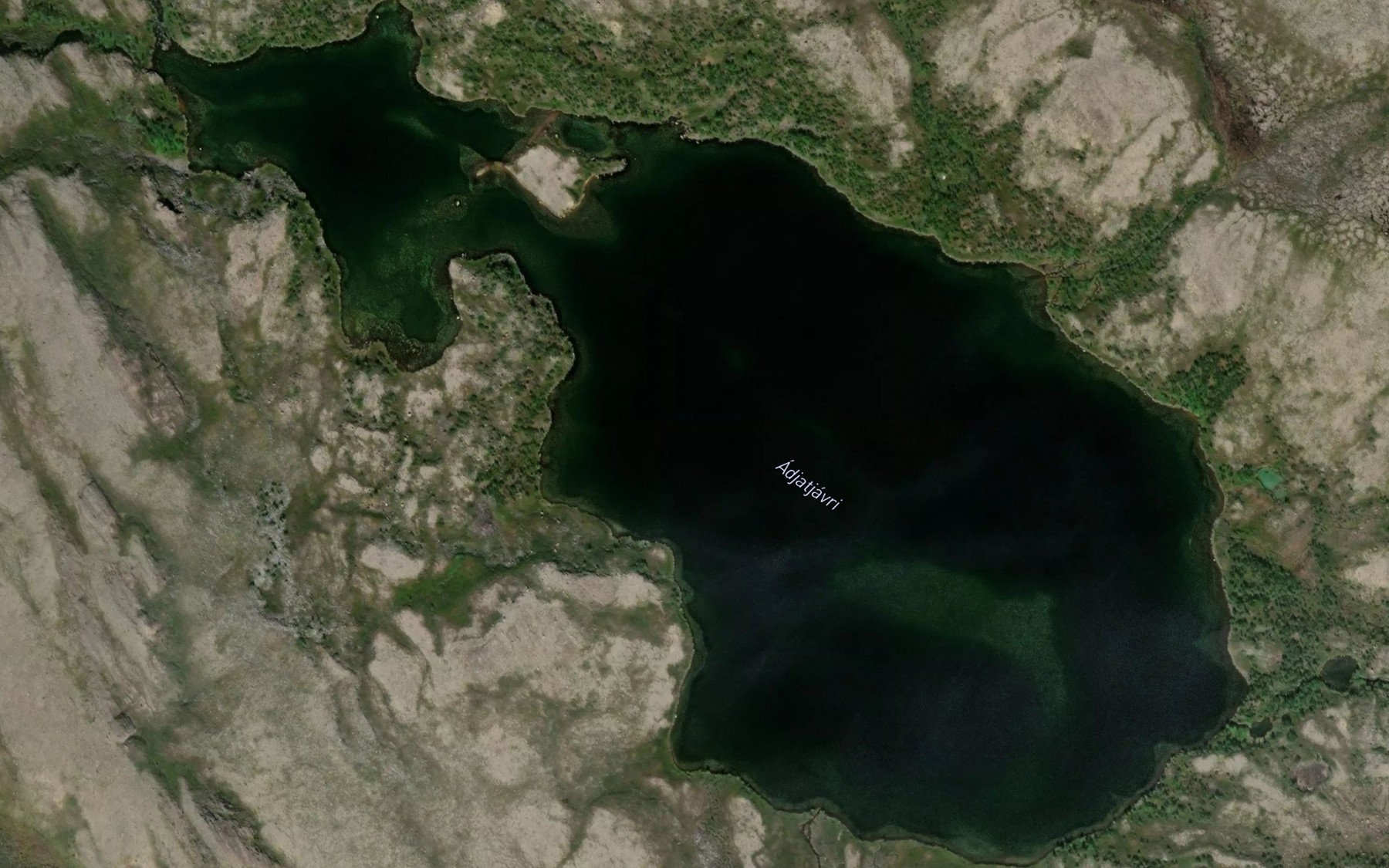 Satellite map of the Addjatjavri