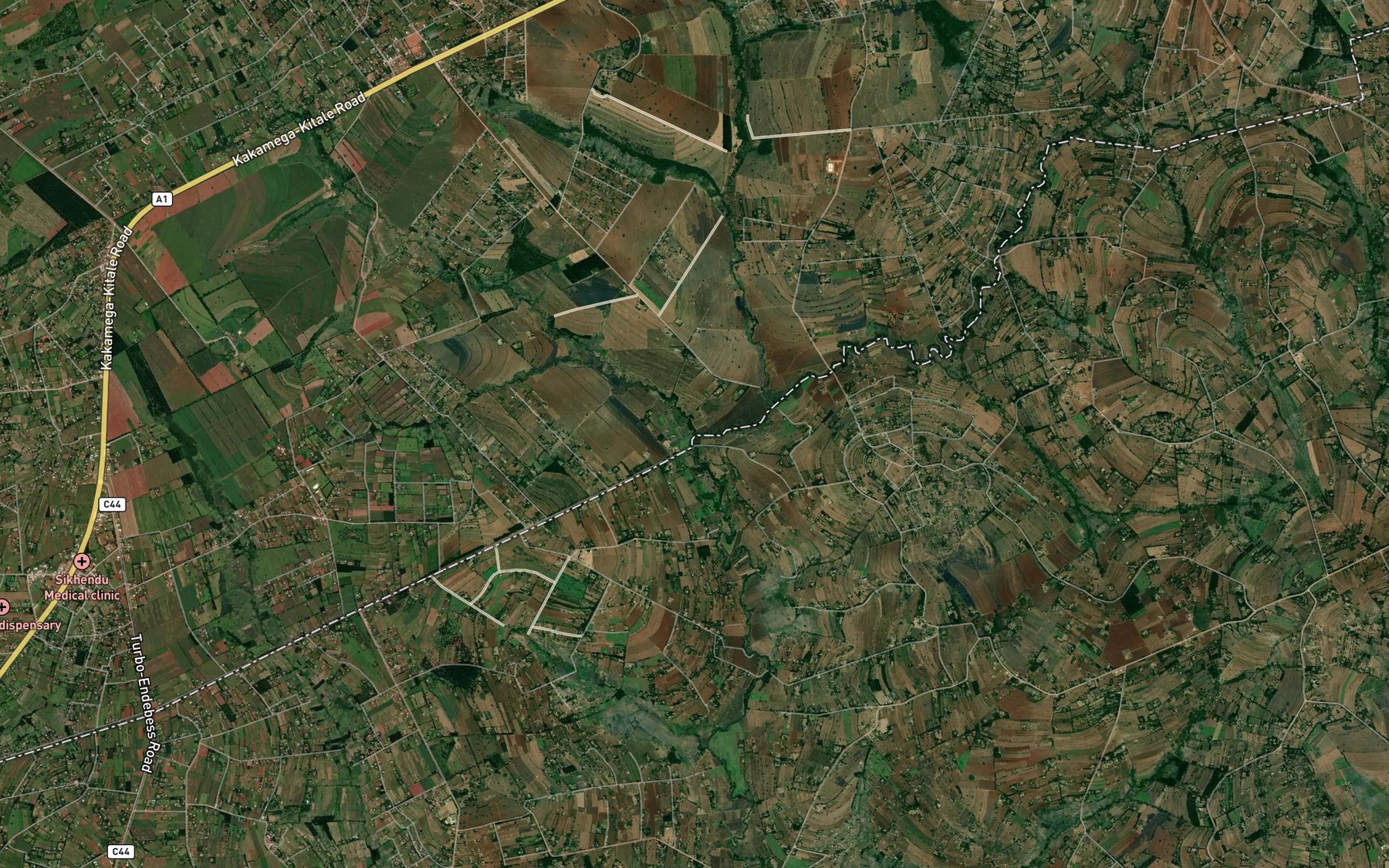Satellite map of the Kabuyefwe