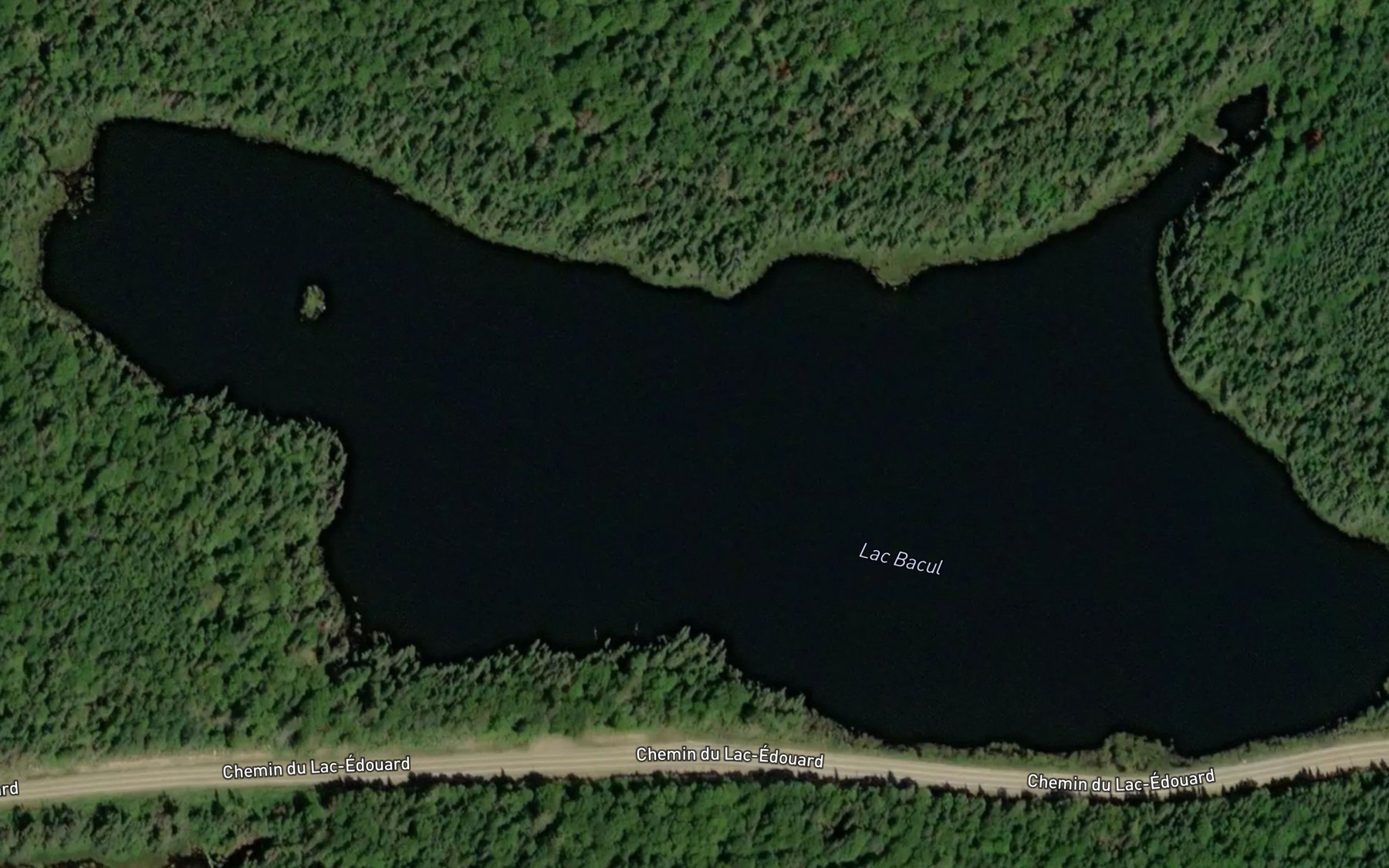 Satellite map of the Lac du Bouleau