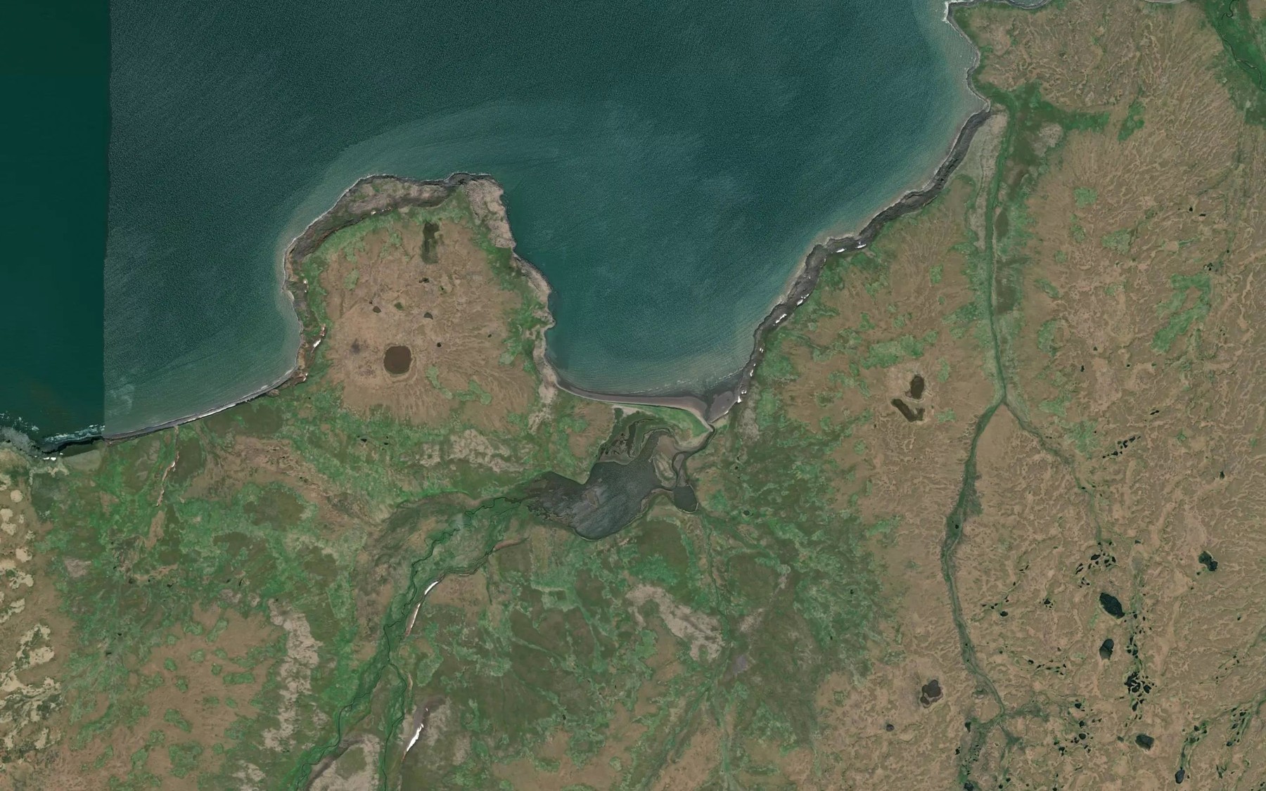 Satellite map of the Dadinowiki Creek