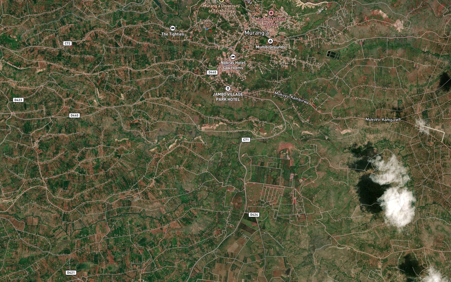 Satellite map of the Gathamba