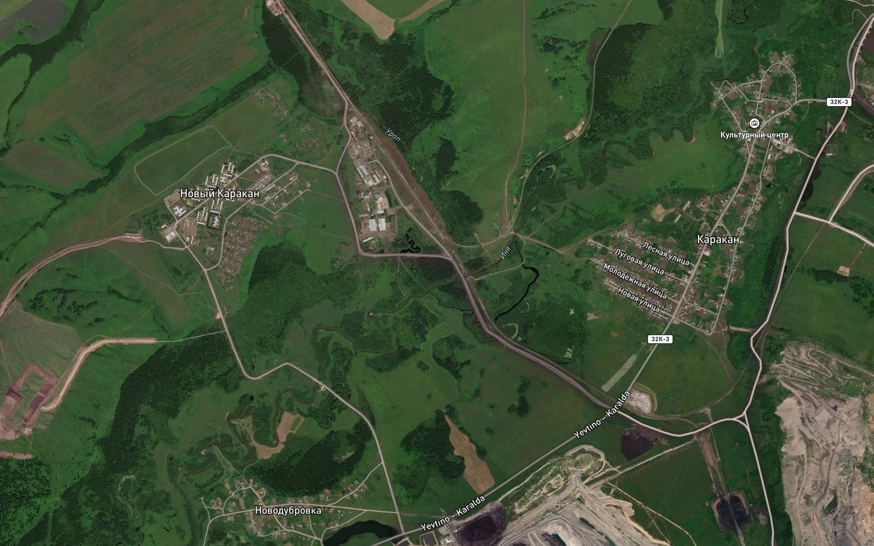 Satellite map of the Urop