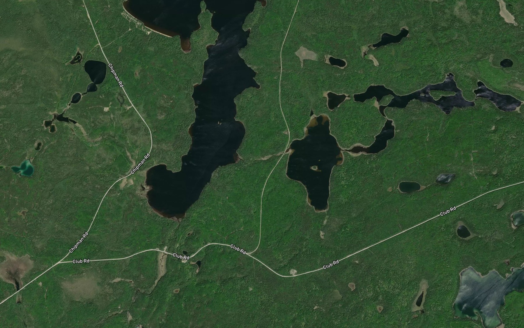 Satellite map of the Pardee Creek