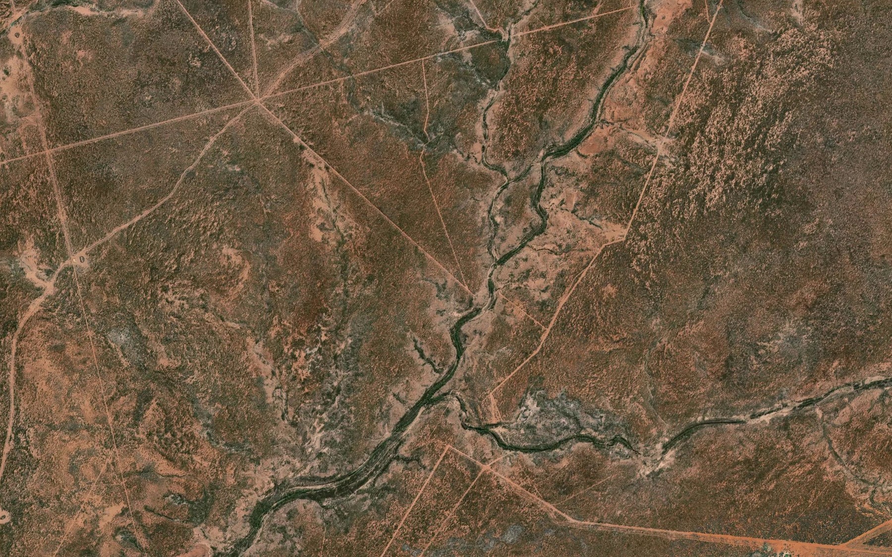 Satellite map of the Nutting Creek