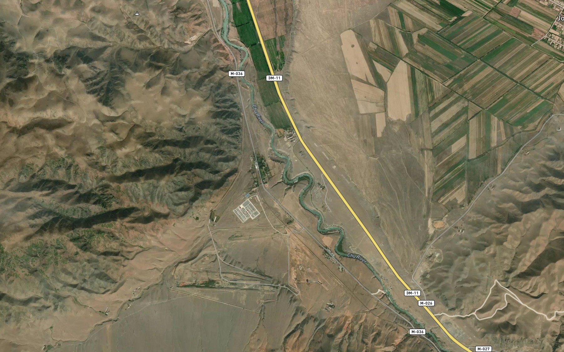 Satellite map of the Dzhil'-Aryk