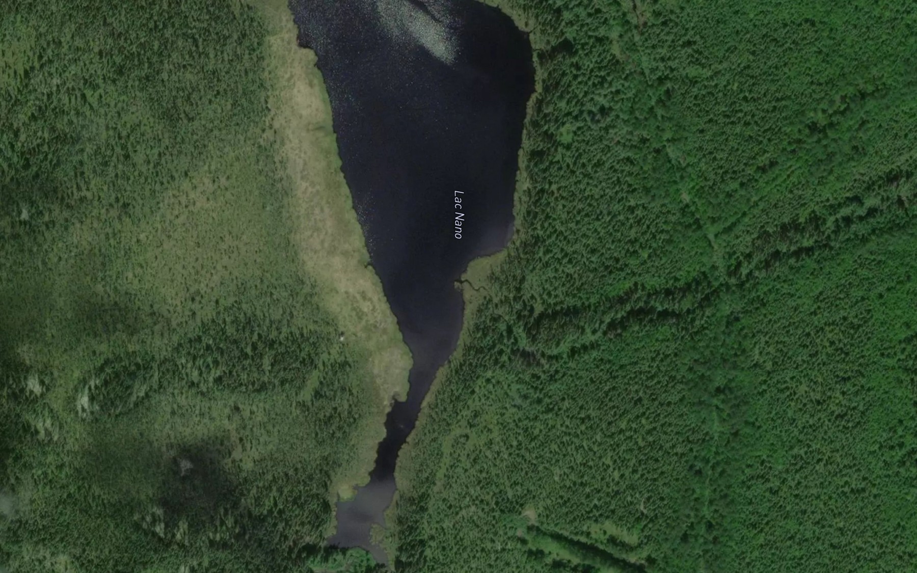 Satellite map of the Lac Nano
