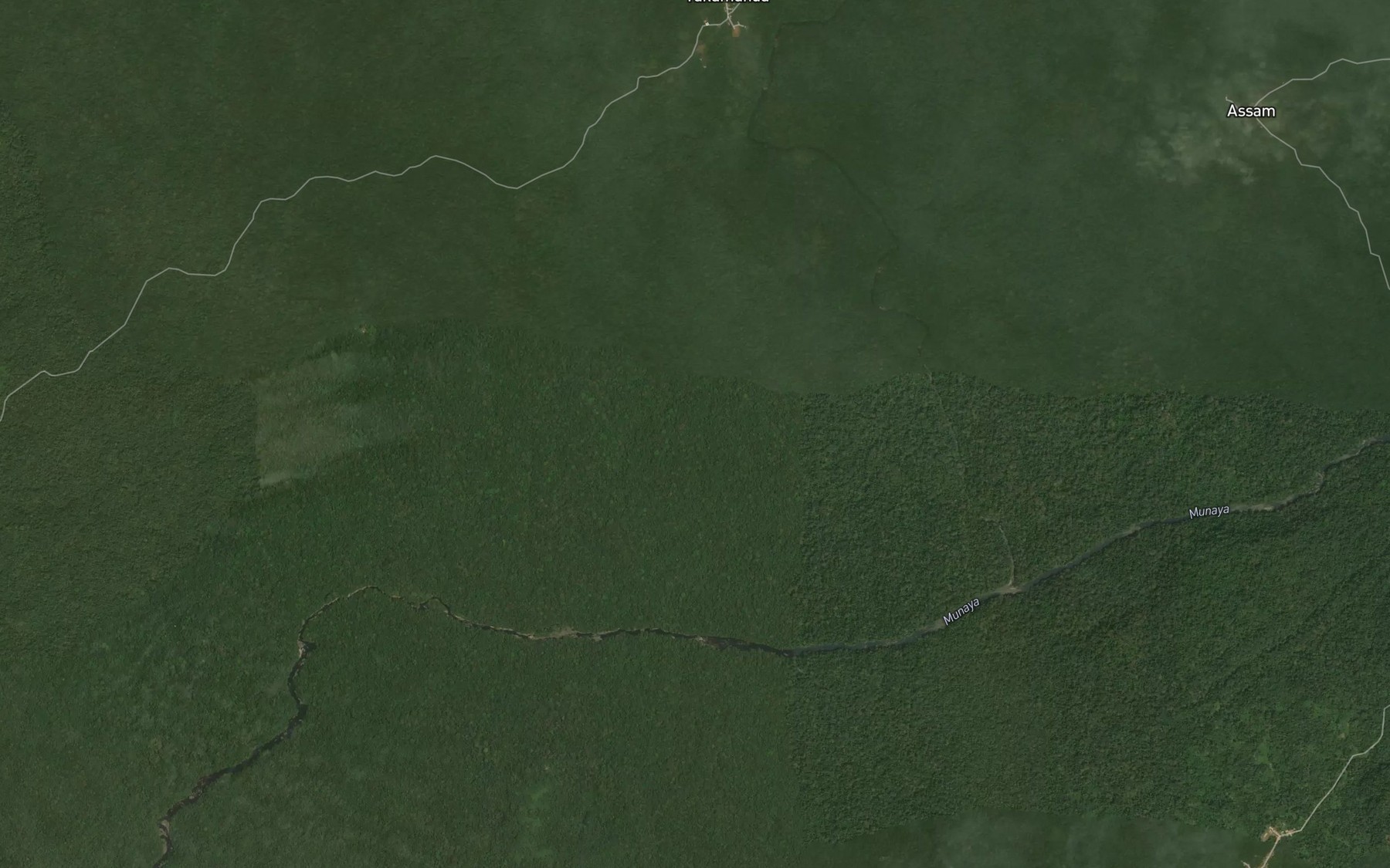 Satellite map of the River Manju