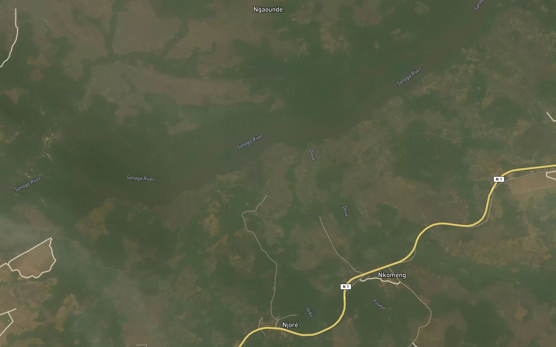 Satellite map of the Asamba