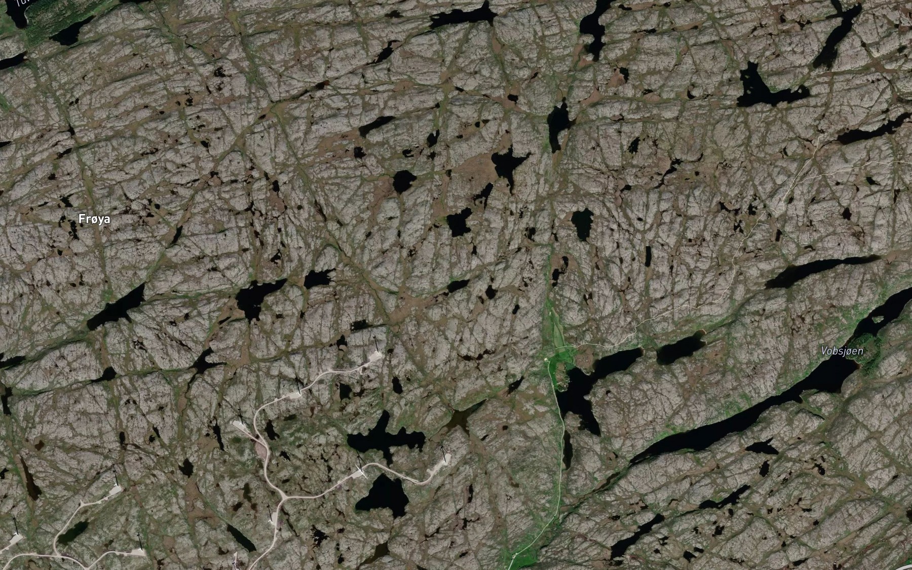 Satellite map of the Brenntjonna