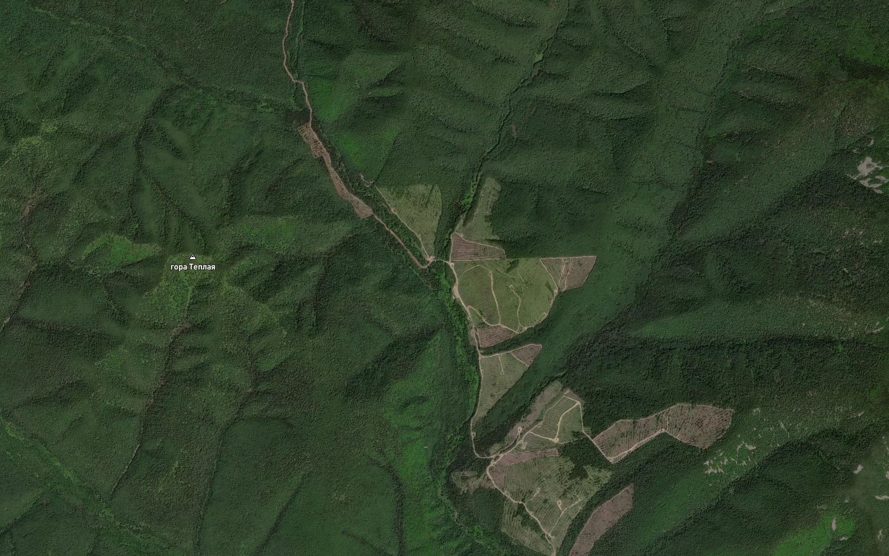 Satellite map of the Ugryumyy