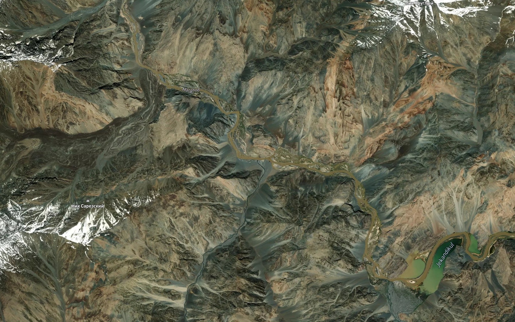 Satellite map of the Ak-Dzhilga