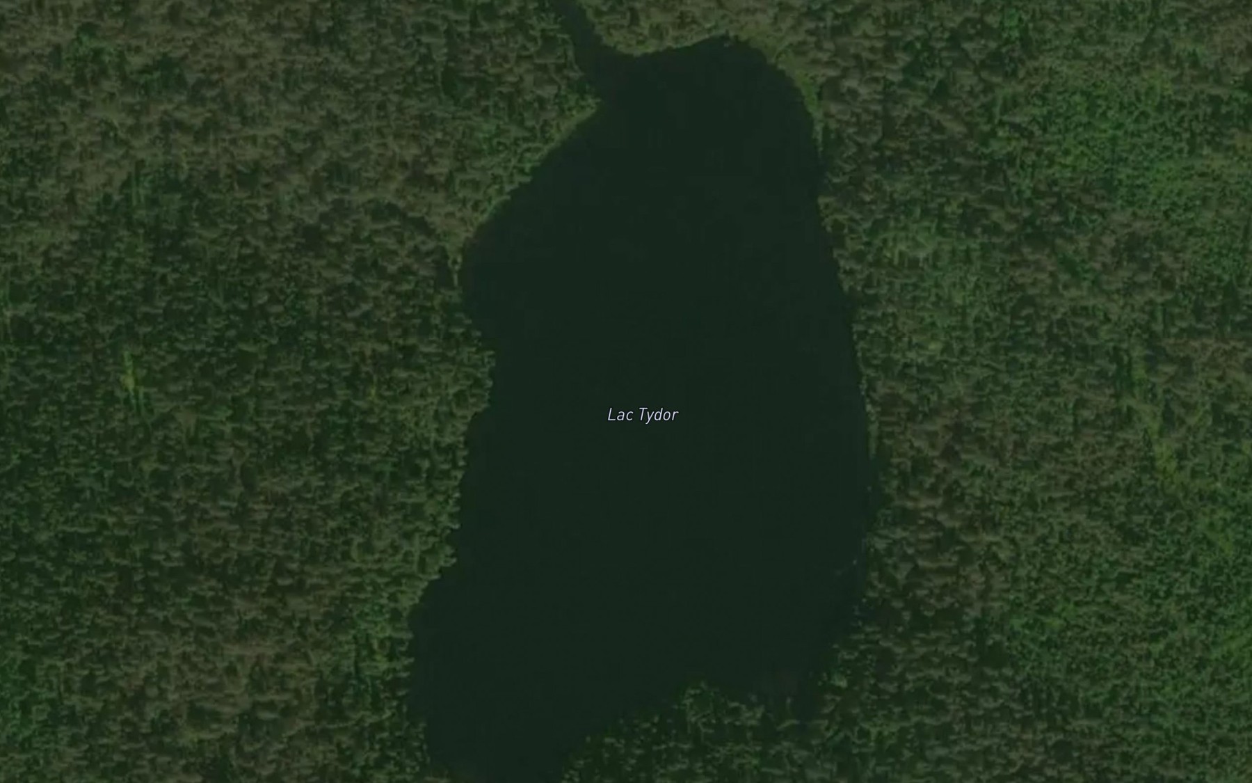 Satellite map of the Lac Tydor