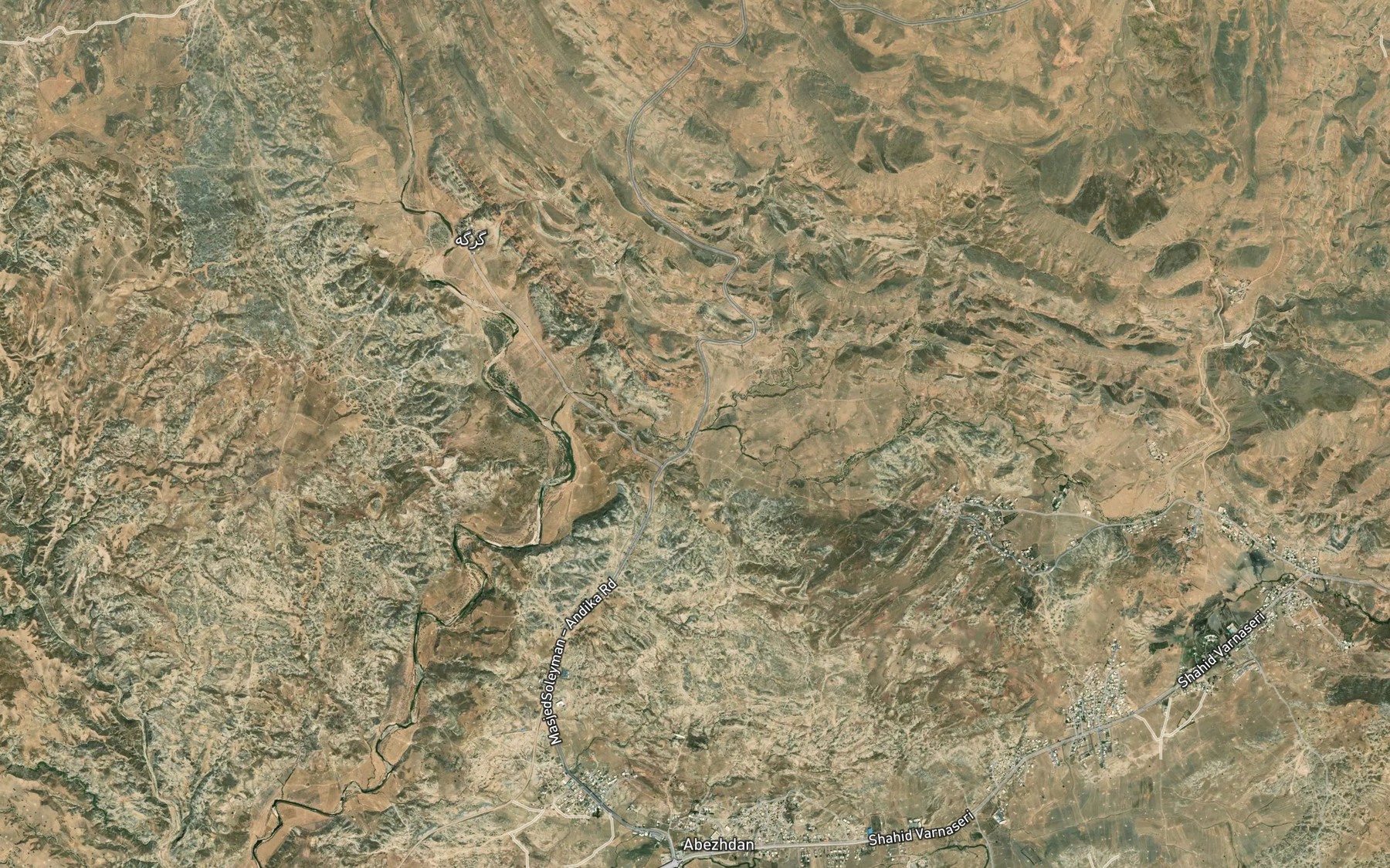Satellite map of the Nazarabad