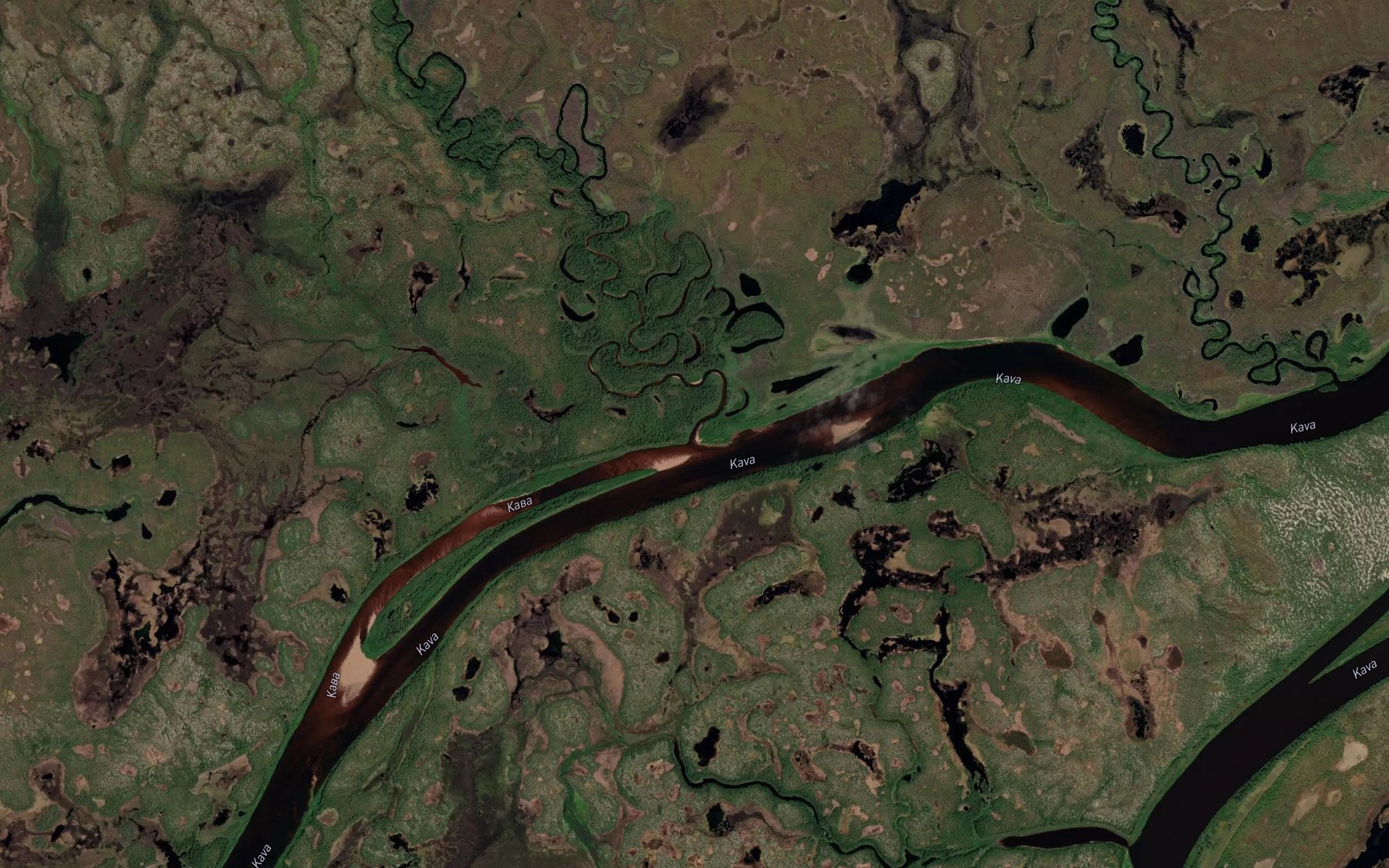 Satellite map of the Poslednyaya