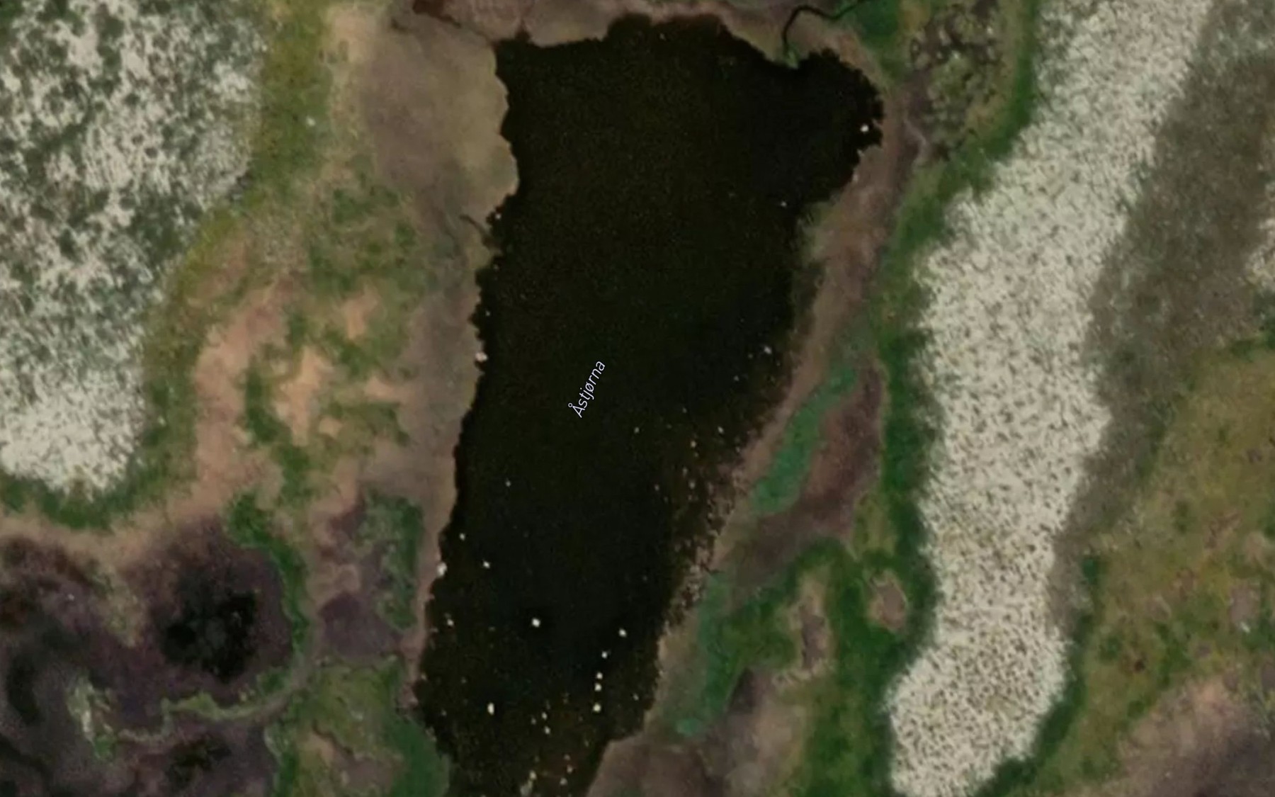 Satellite map of the Astjorna