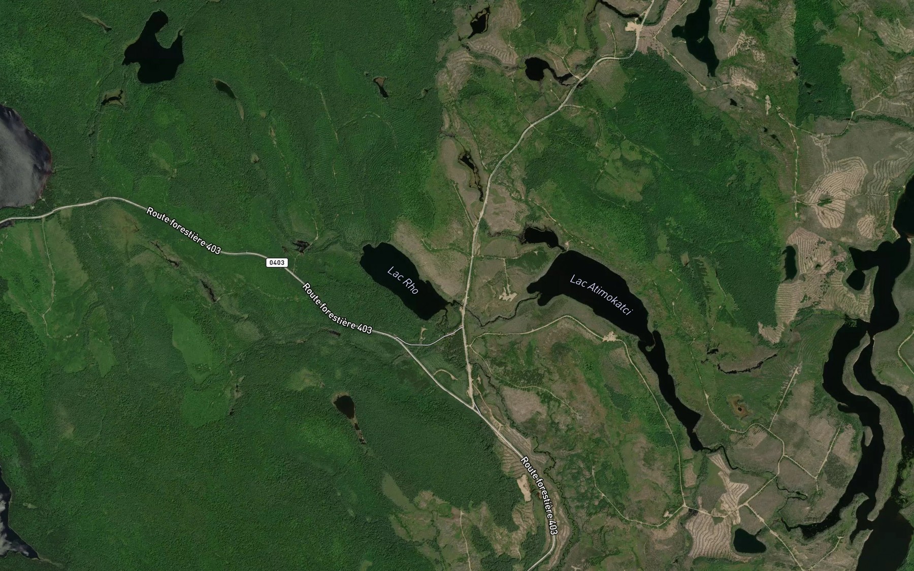 Satellite map of the Riviere Kokotce