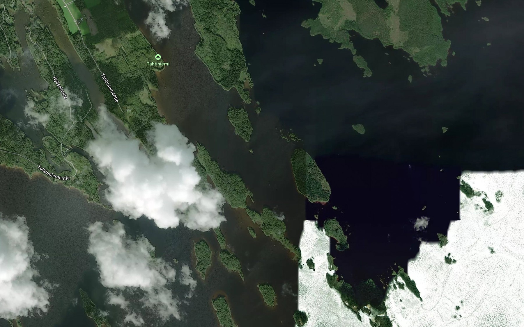 Satellite map of the Sokkastenselka