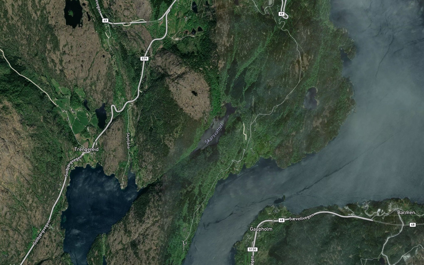 Satellite map of the Skardsvatnet