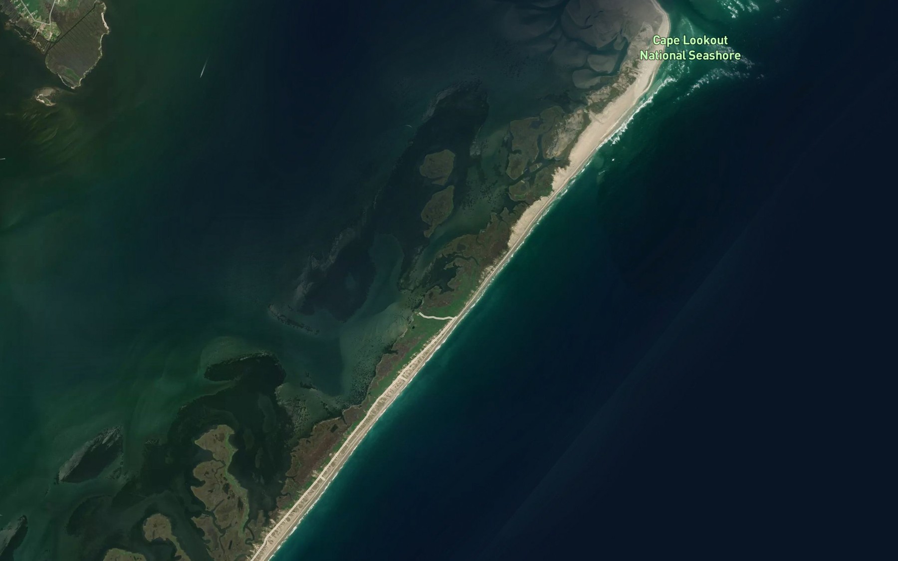 Satellite map of the Yaupon Hammock Gut