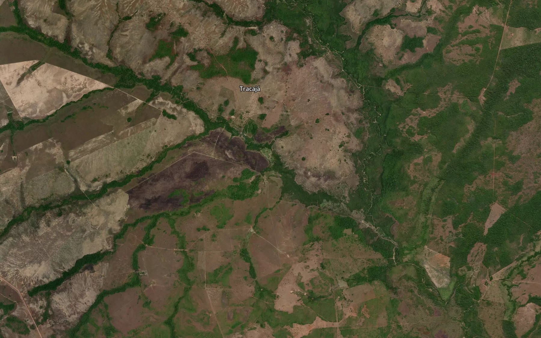 Satellite map of the Corrego Jenipapo