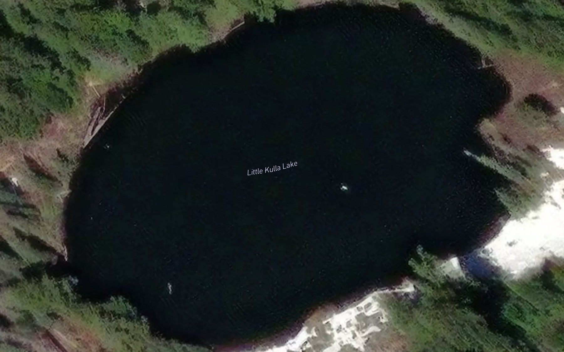 Satellite map of the Little Kulla Lake