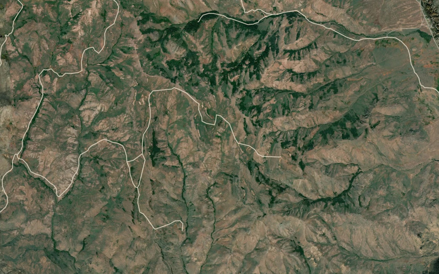 Satellite map of the Chokecherry Spring
