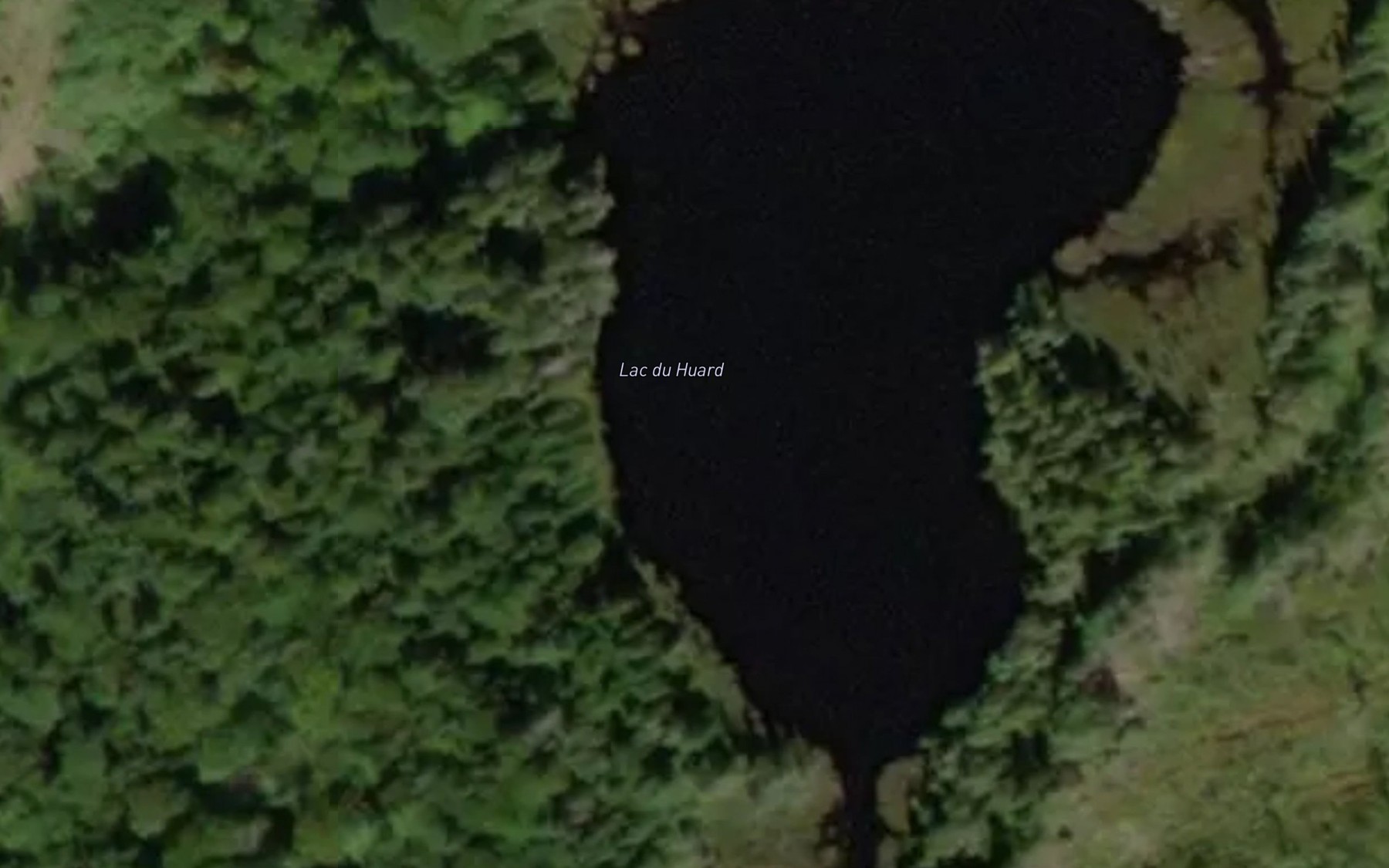Satellite map of the Lac du Huard