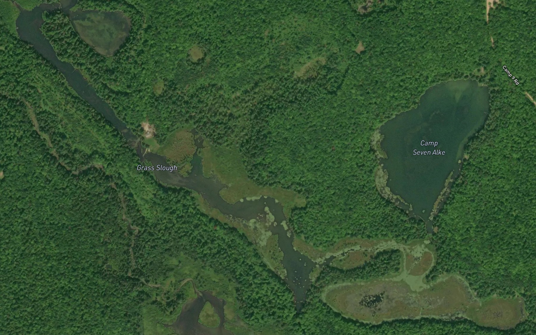 Satellite map of the Grass Slough