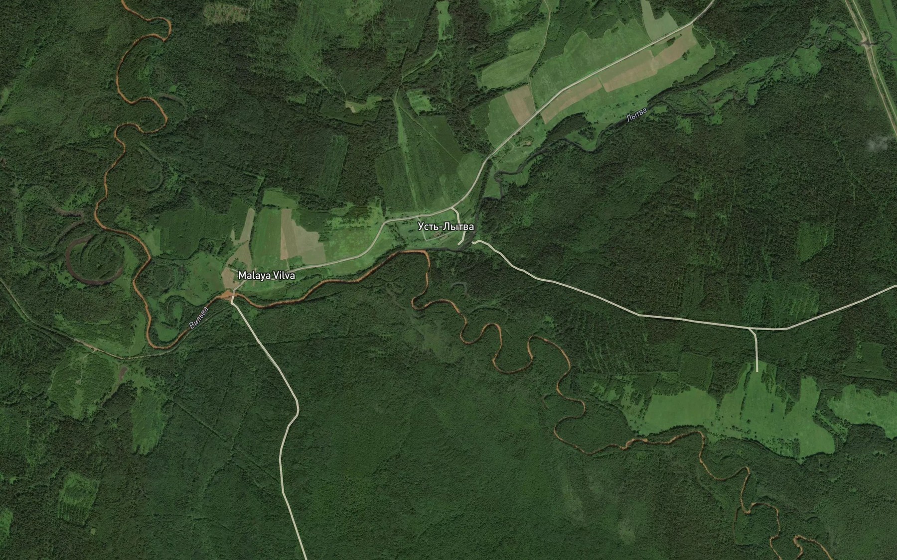 Satellite map of the Lytva