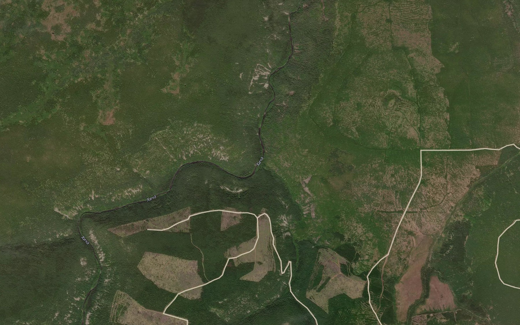 Satellite map of the Uongacha