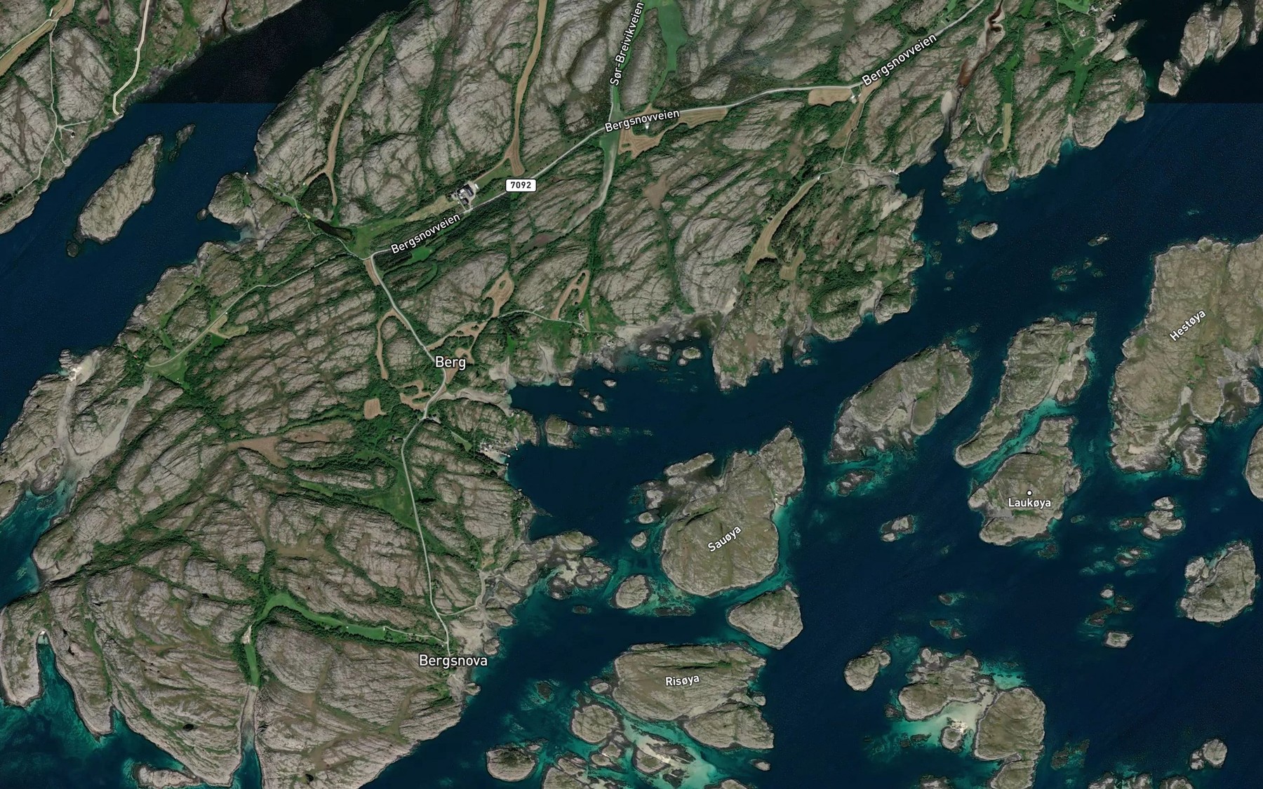 Satellite map of the Bergsbukta