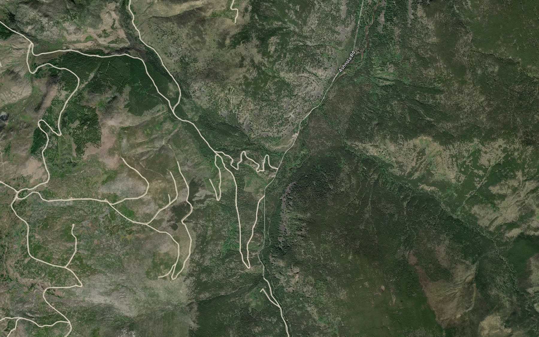 Satellite map of the Duruisseau Creek