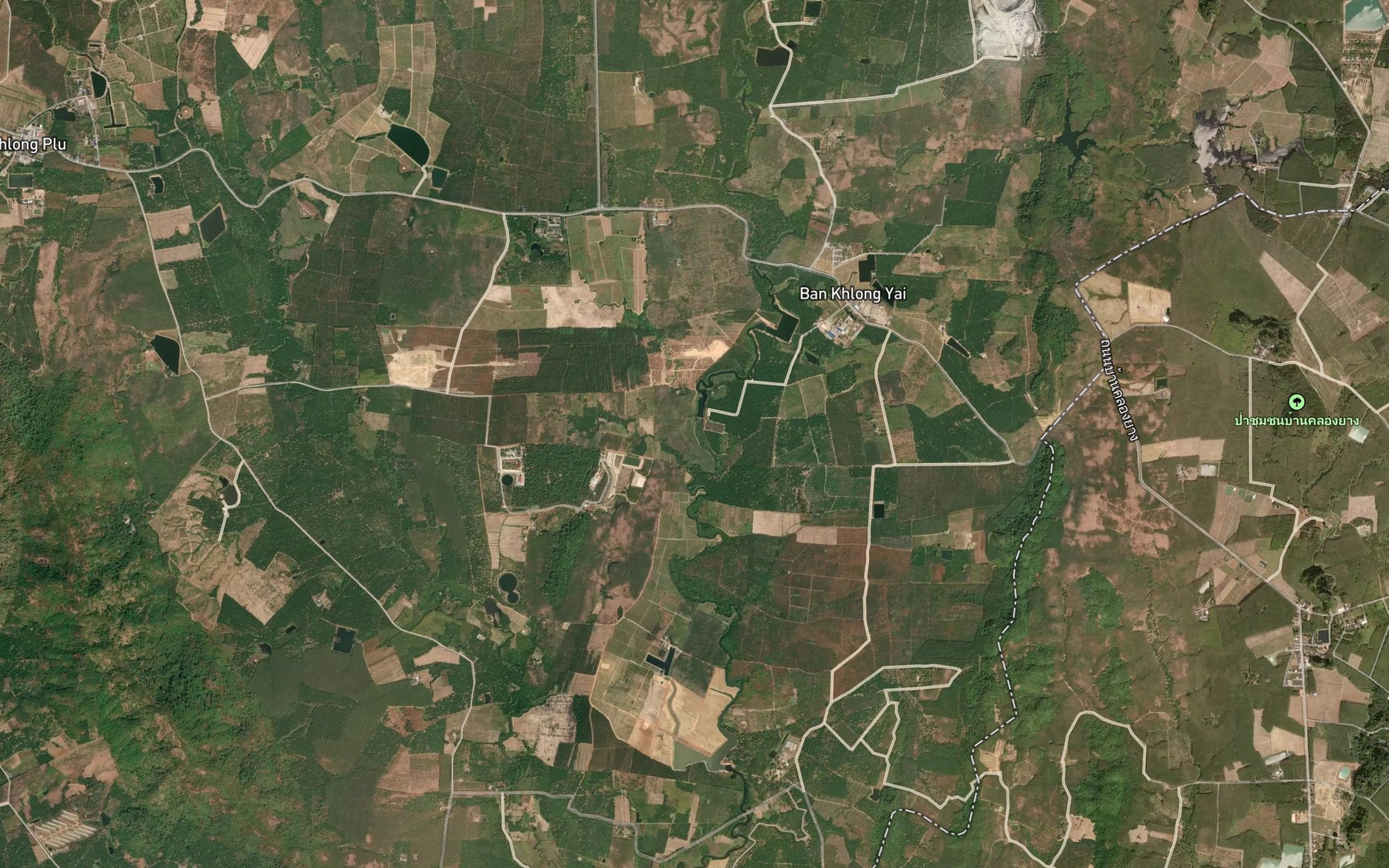 Satellite map of the Sa Nam Khlong Yai