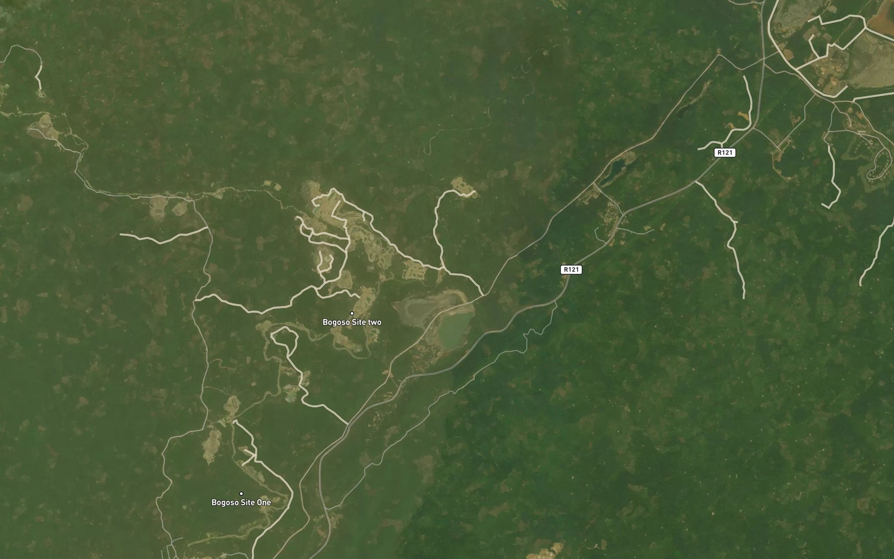 Satellite map of the Isansu