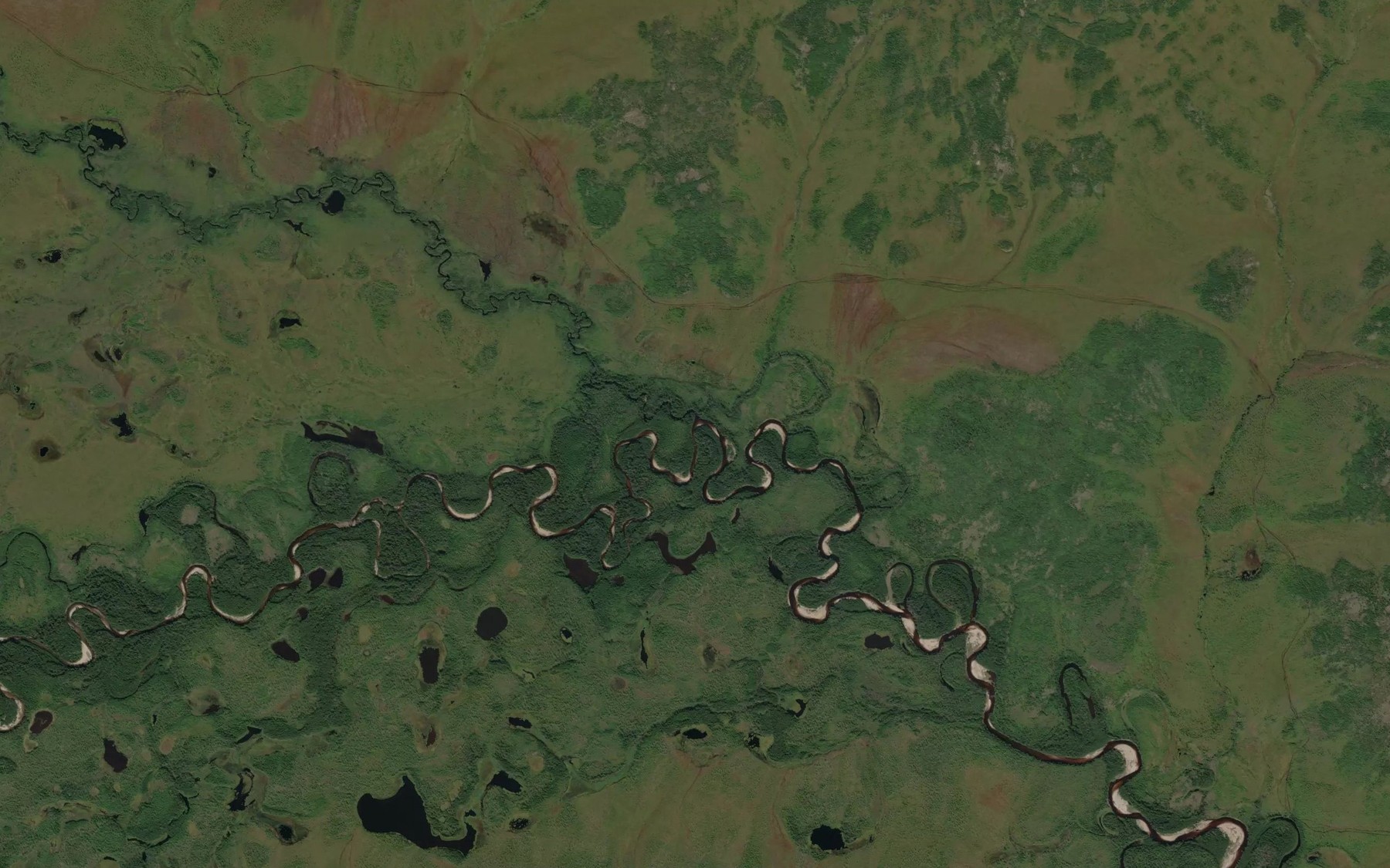 Satellite map of the An'yandzha