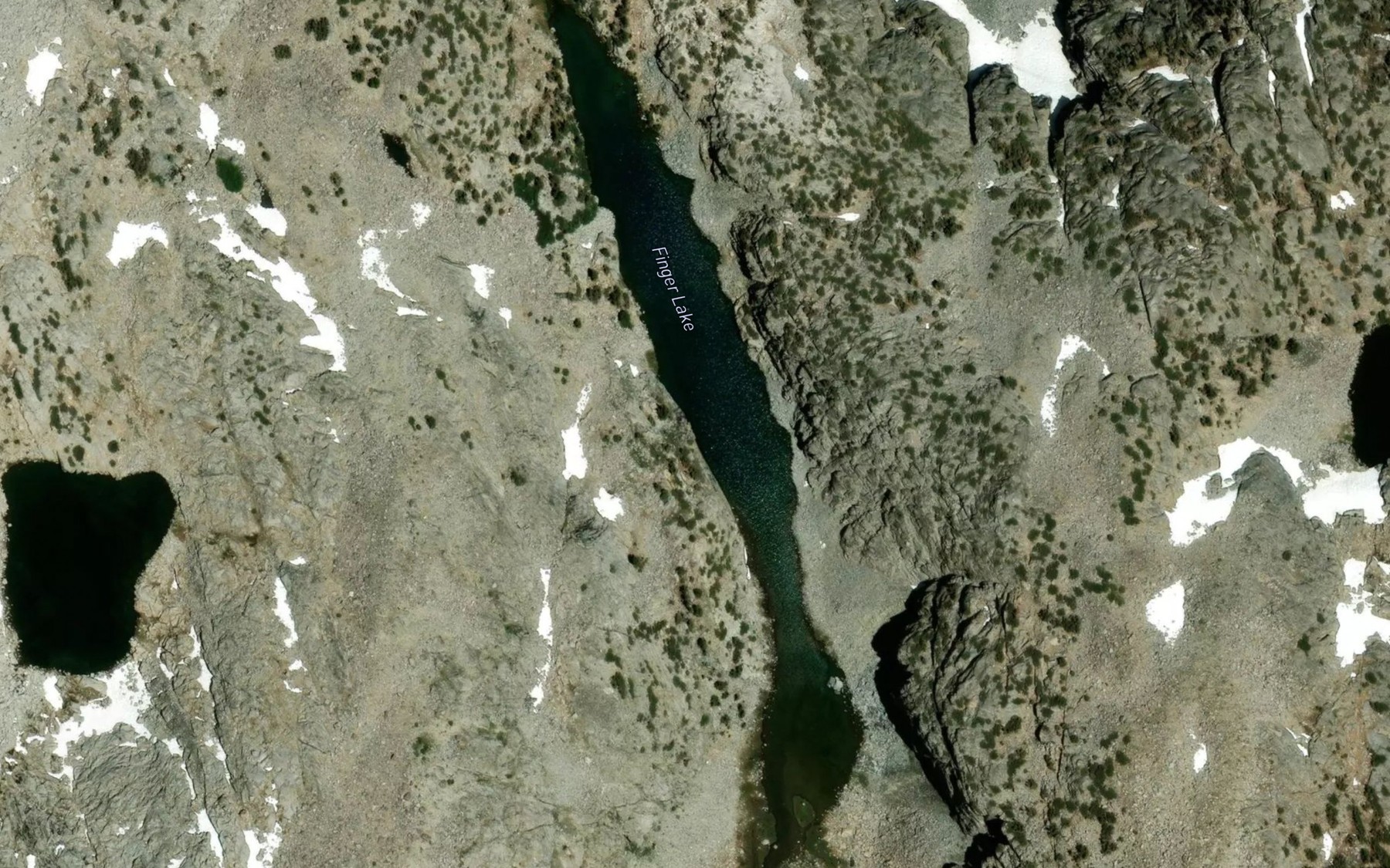 Satellite map of the Finger Lake
