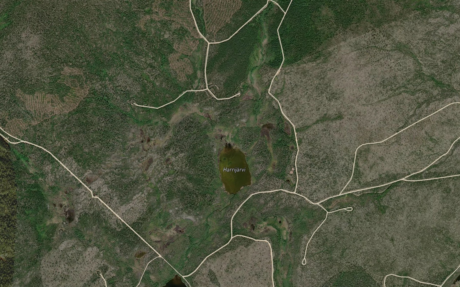 Satellite map of the Linjamaanoja