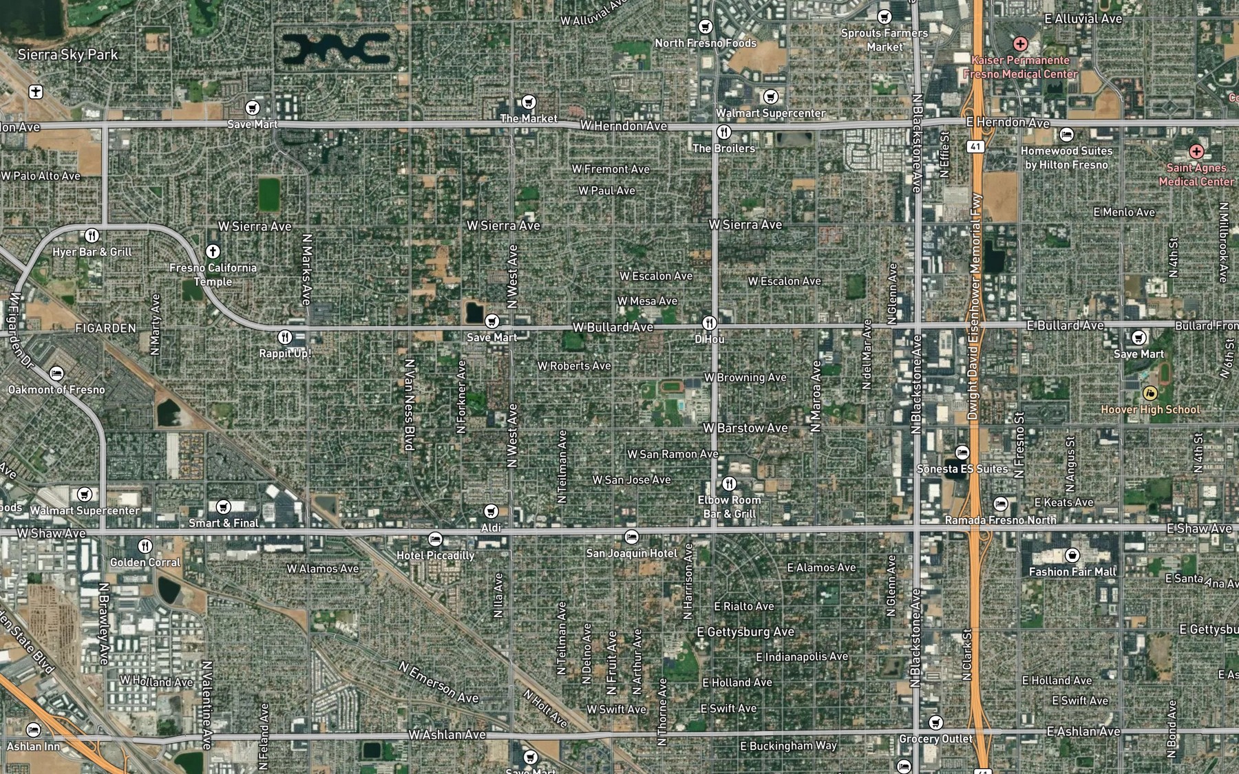 Satellite map of the B-Main Canal
