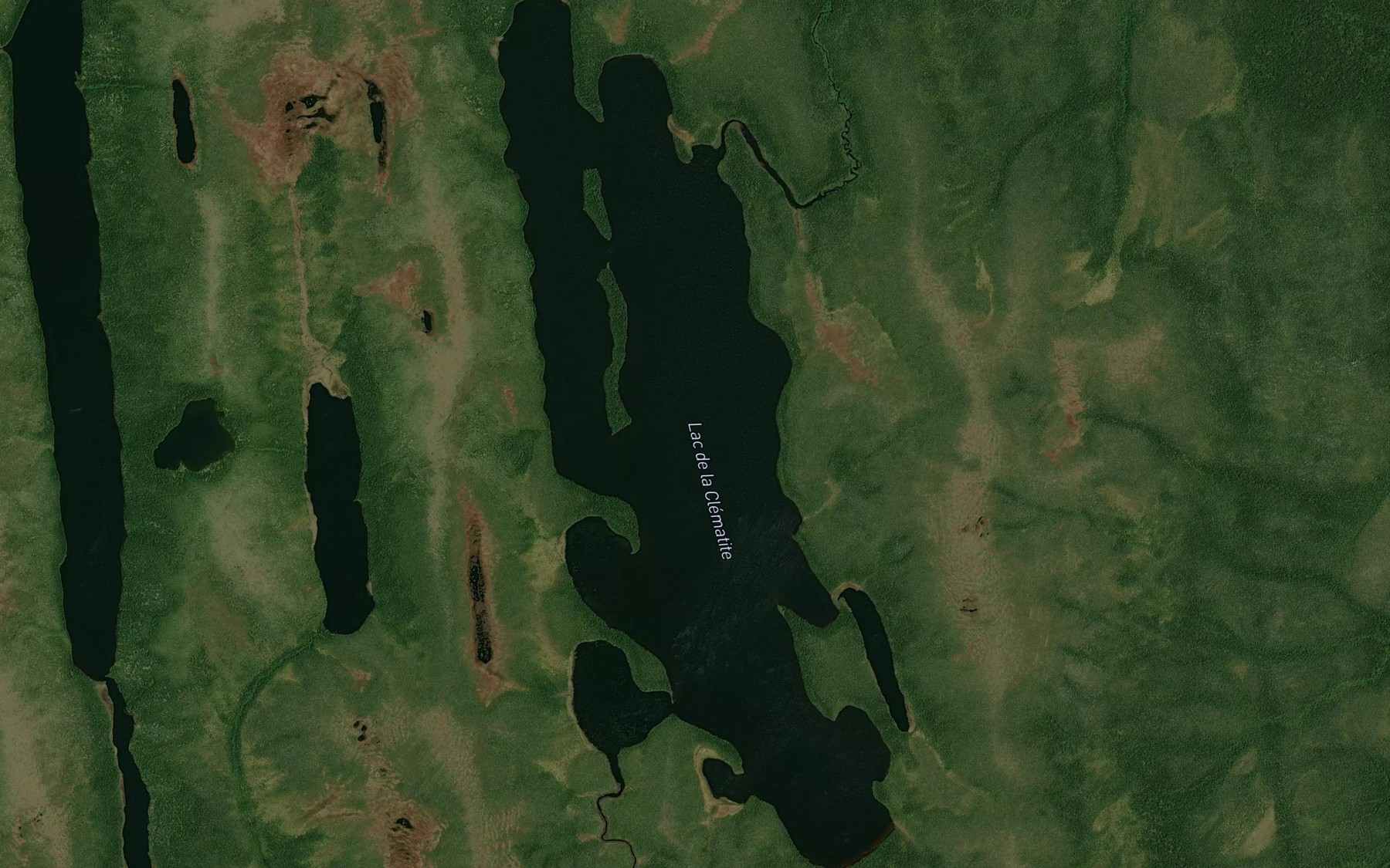Satellite map of the Lac de la Clematite