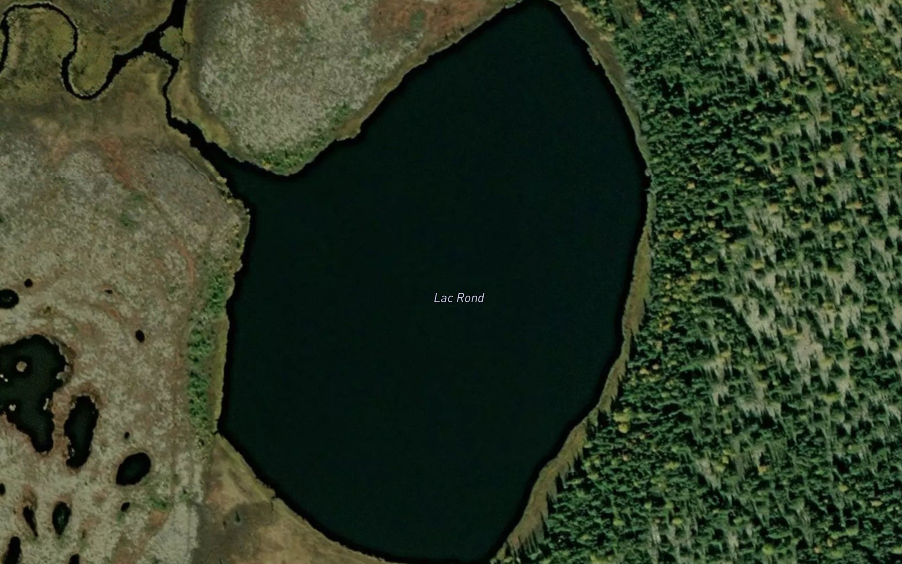 Satellite map of the Lac Rond