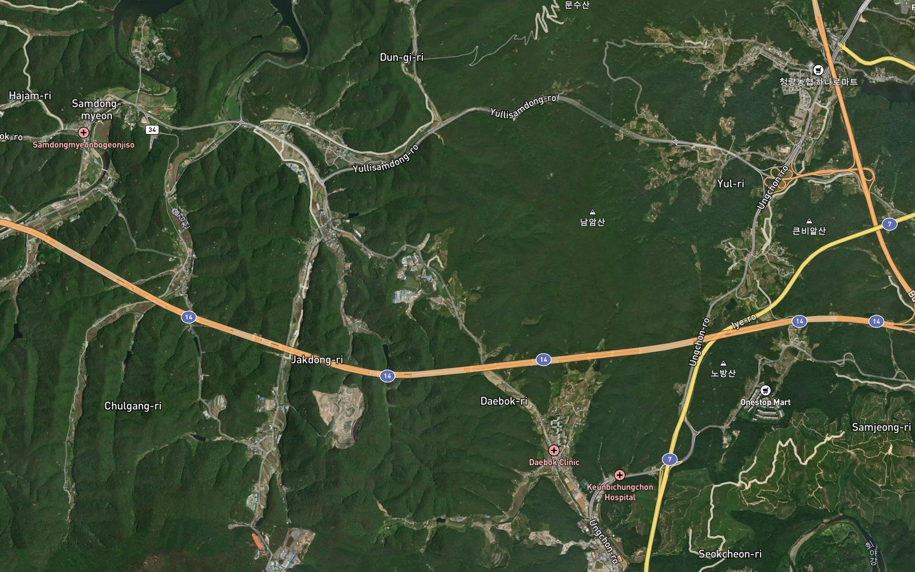 Satellite map of the Keungolsoryuji