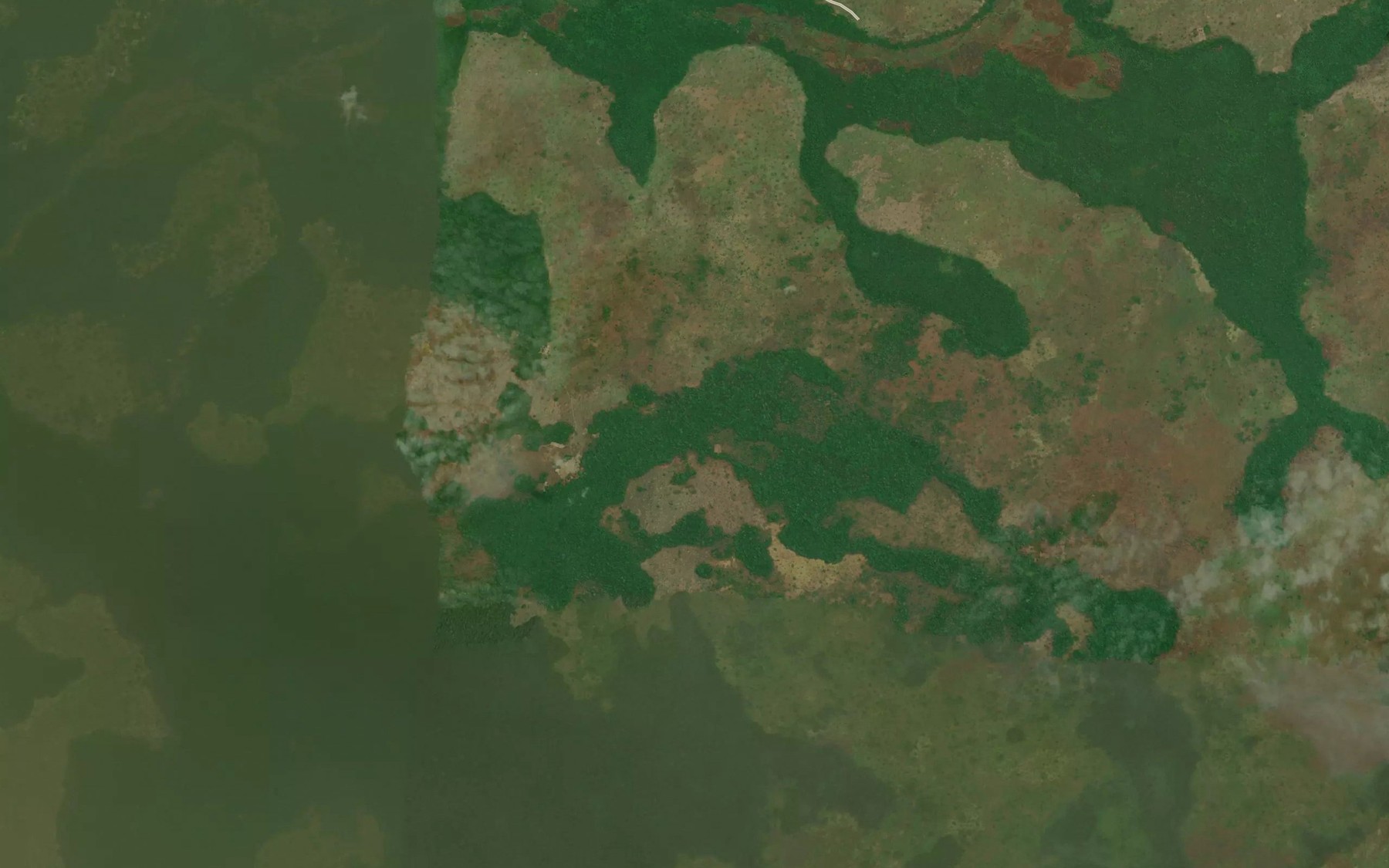 Satellite map of the Gakwe
