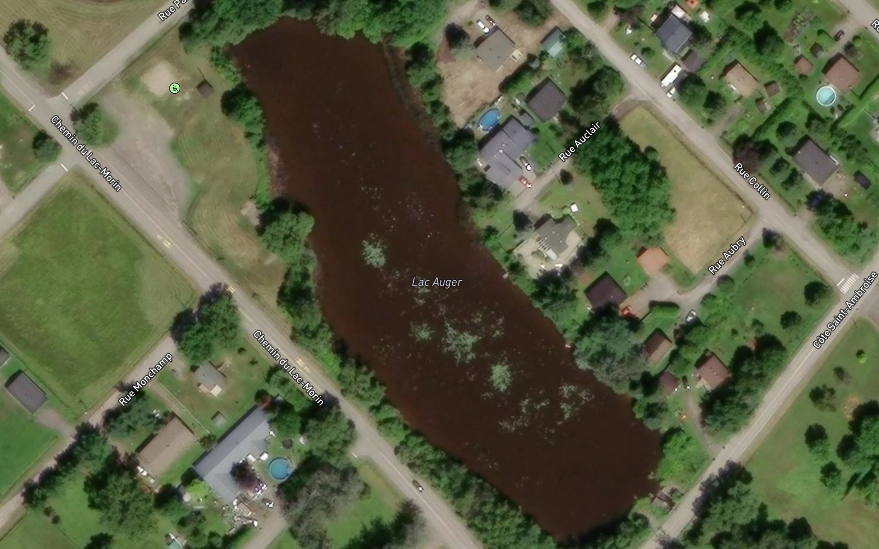 Satellite map of the Lac Auger