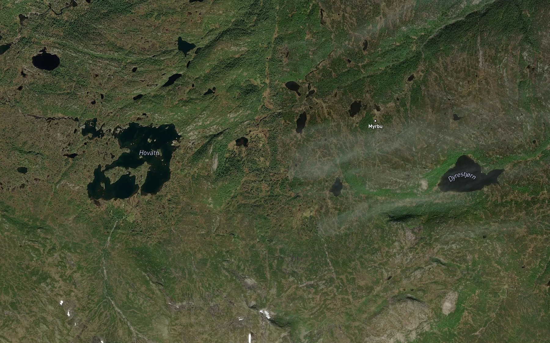 Satellite map of the Krokebekken