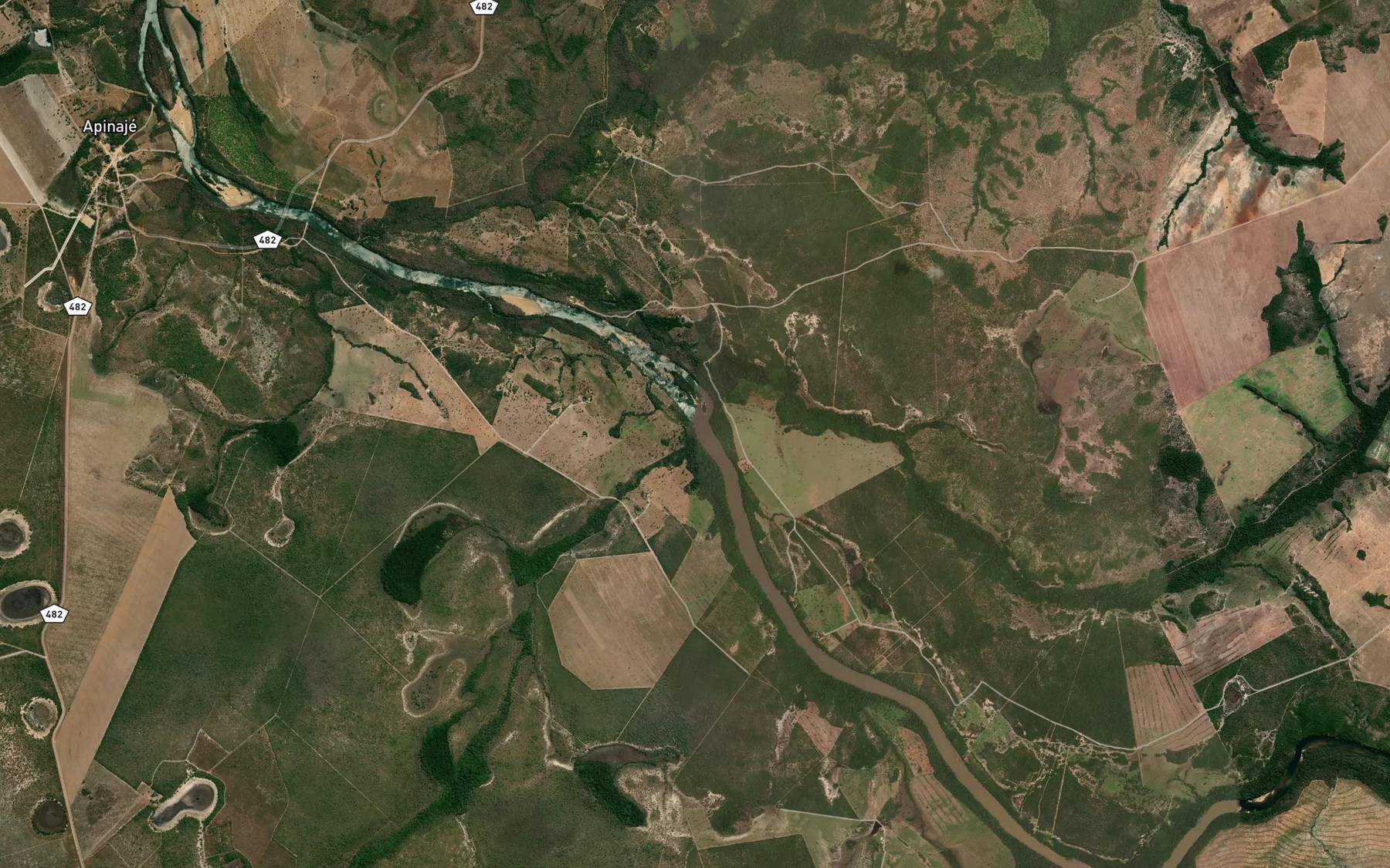 Satellite map of the Corrego Boi Preto
