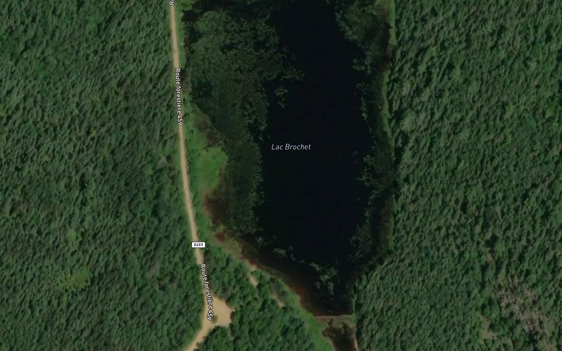 Satellite map of the Lac Brochet