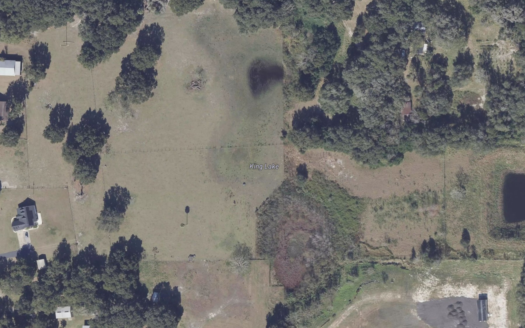 Satellite map of the King Lake