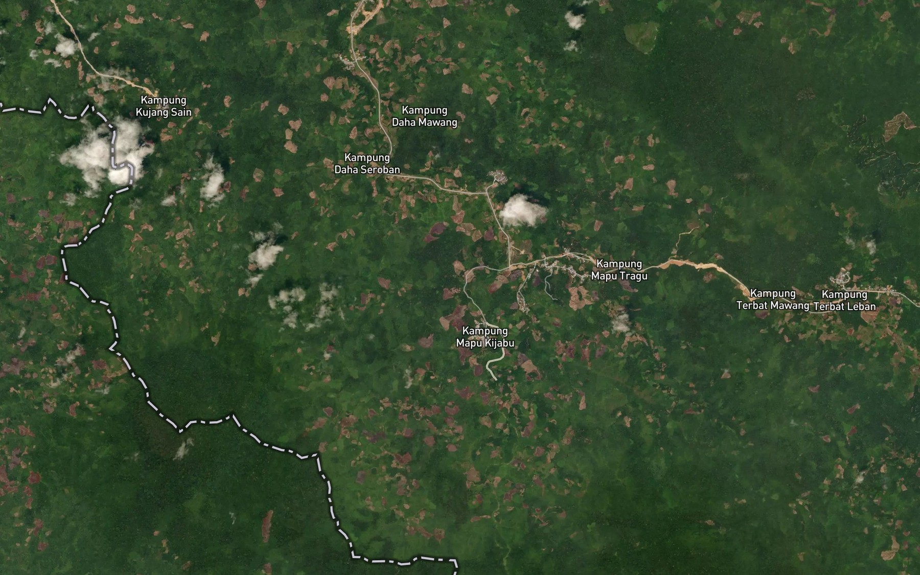 Satellite map of the Sungai Mapu